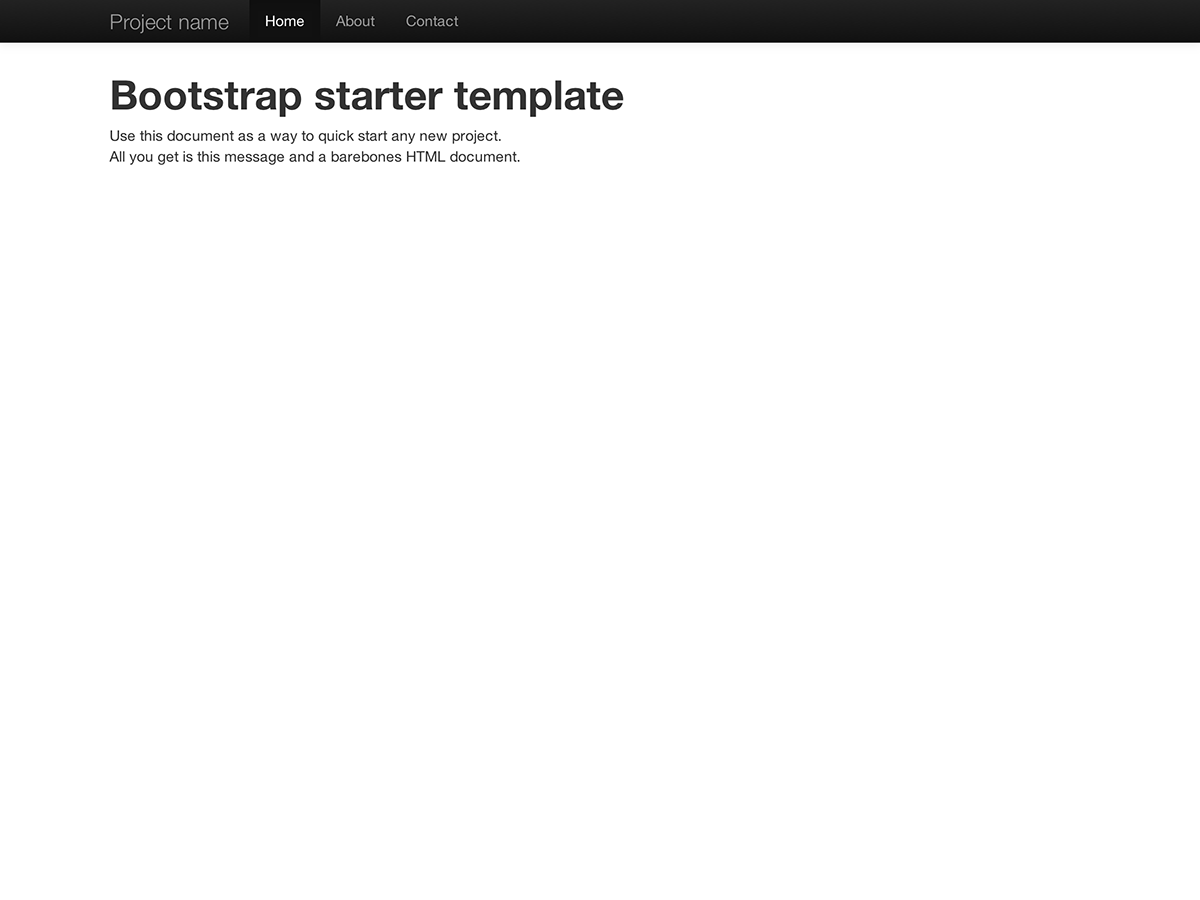 Getting bootstrap. Bootstrap 5 examples. Html Starter Template.