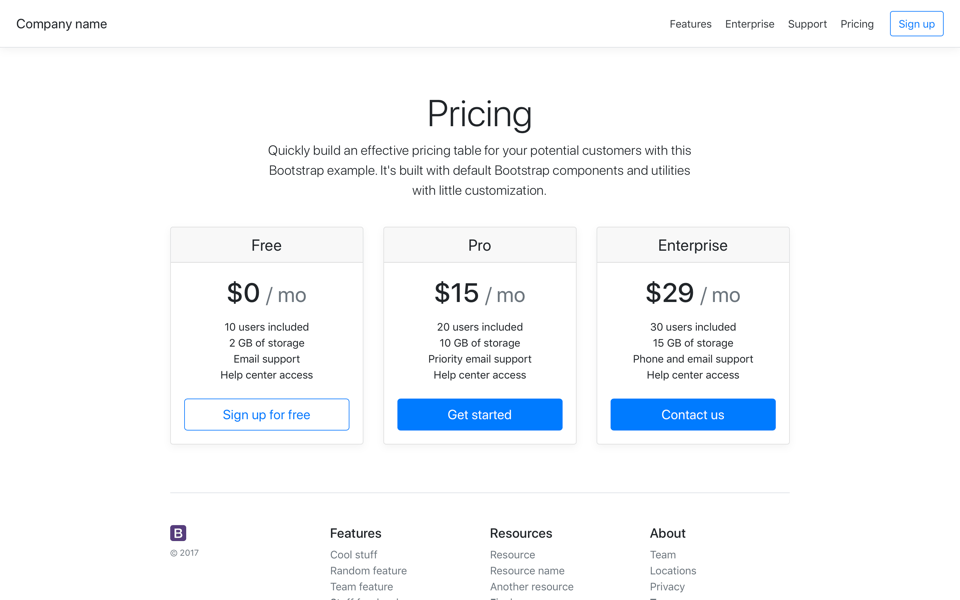 Прайслист | Pricing screenshot